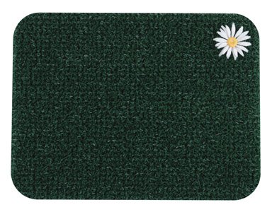 GREEN W/DAISY FLOORMAT