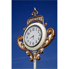 Leinwandbild 60 x 90 cm - "Clock outside antique store." von Richard Cummins / Lonely Planet Images - auch in anderen Gr��en und als Poster erh�ltlich