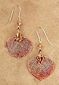 Earrings - Iridescent Aspen Leaf