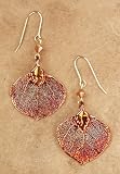 Irridescent Aspen Leaf Earrings. Made with Real Leaf!