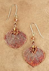 Earrings - Iridescent Aspen Leaf