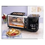 3-in-1 Breakfast Set: Coffee Maker, Oven Toaster & Grill Plate, Stainless Steel-by Kalorik