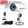 VideoSecu Color CCD Home Security Day Night Outdoor Indoor Weatherproof Camara with 6 mm Lens Free Power Supply and 50ft Video Power Cable Free DeCal 1T1