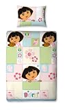 Character World 135 x 200 cm Dora the Explorer Buttons Single Rotary Duvet Set
