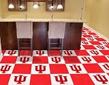 Indiana University Hoosiers IU Rubber Backed Carpet Tiles Modular Flooring