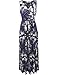 Aphratti Women's Bohemian Sleeveless V Neck Wrap Front Maxi Long Dress