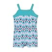 Newborn Girls' Circo&reg; Heart Print Knit Romper - Turquoise