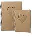 carnet - avec découpe passepartout - f.h. - coeur - din a6 - 60 feuilles - 70g/m²