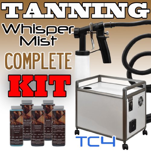 Whisper-Mist Sunless Spray Tanning KIT Machine Airbrush Mini-mist Air Brush TAN