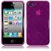 NEW IPHONE 4S / IPHONE 4 CIRCLES DESIGN GEL CASE - HOT PINK PART OF THE QUBITS ACCESSORIES RANGE
