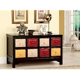 Multi Color 8 drawers Storage Chest , Dining Room Sideboard Buffet