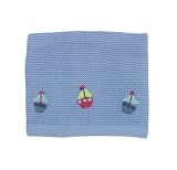 Lollipop Lane Fish and Chips Knitted Blanket