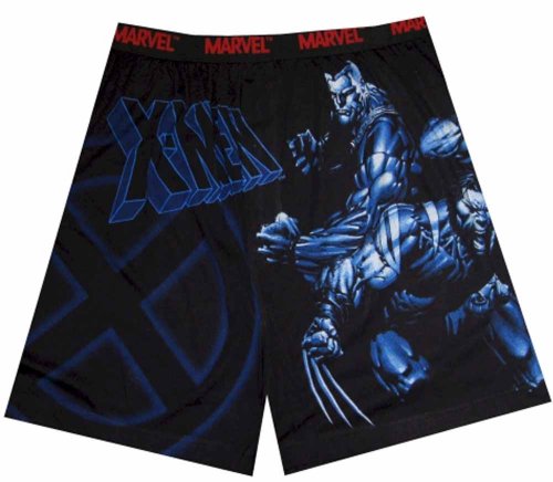 Marvel Comics X-Men Superheroes Black Boxers for men