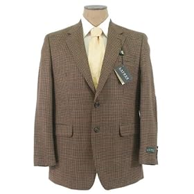 Ralph Lauren Mens 2 Button Brown Wool Sport Coat Blazer Jacket - Size 40S by Ralph Lauren