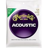 Martin M180 80/20 Bronze 12-String Acoustic Guitar Strings, Extra Light