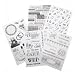 Glitter Stickers Value Pack: Black & White Wedding