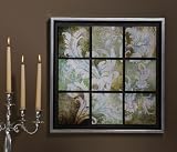 Blue and Green Damask Patch Art [Kitchen]