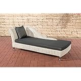 CLP Poly-Rattan Recamiere SAVANNAH, perlweiß, inkl. 10 cm dicker