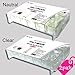 beYou 2PACK Natural/Clear Half-moon 550 Artificial Fake Nails (total 1100Tips) 11Sizes For Nail Salon Nail Shop 27010/27012 (Half-Moon)