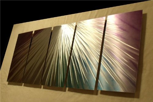 Exploding Rainbow - Abstract Painting Metal Wall Art sculpture for contemporary decor Sculpture by Nider the Internationally Acclaimed Artist of Modern Contemporary Decor