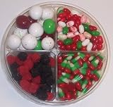 Scott's Cakes 4-Pack Christmas Mix Jelly Beans, Reindeer Corn, Christmas Malt Balls, & Rasp. & Blackberries