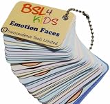 Feeling and Emotion Face Card Keyring, Graphics by Cath Smith (BSL author of the LETS SIGN Series)