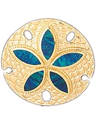CleverEves 14K White Gold Created Opal Pendant 11 - Gram(s)
