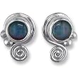 Sterling Silver Sweet Opal Doublet Earrings by Sajen