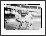 Newswire Photo S Harry Wolverton New York AL at left and John McGraw New York NL at right at the Polo