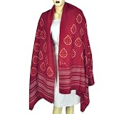 Indian Fashions Tie Dye Wool Shawls 80 X 35 Inches