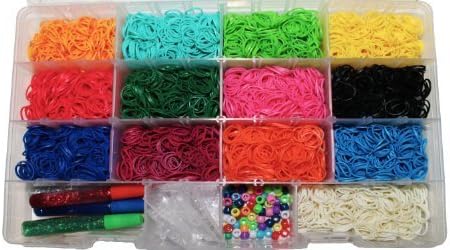 Loom Starter Kit/Case Includes Over 4000 Bands, Plus 100 C Clips, and More by Discount Deals