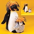 Penguin with Baby Janice and Joey Zibbies Plush