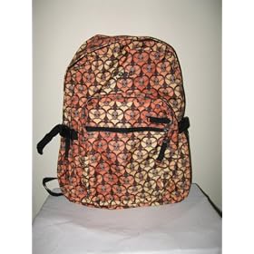 Trans Supermax Skull & Hearts orange and yellow backpack