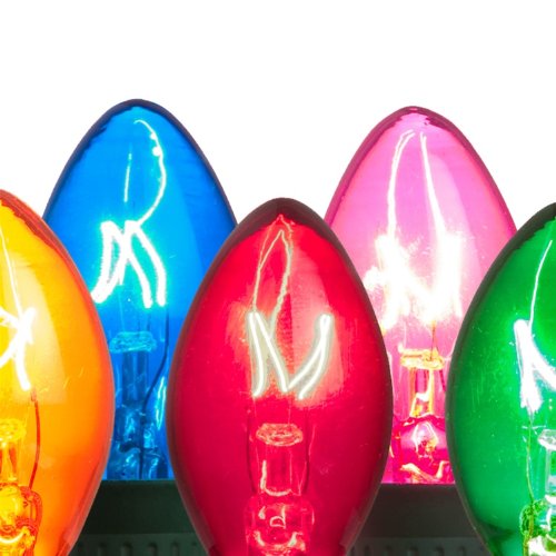 C7 Twinkle Bulbs; Multi; Box of 25