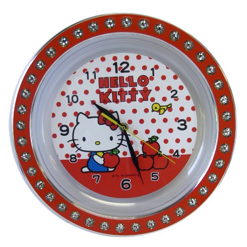 Large Hello Kitty Wall Clock – Sanrio Hello Kitty Red Wall Clock