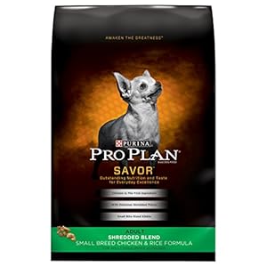 Purina Pro Plan Dry Dog Food, Savor, Shredded Blend Adult Small Breed Lamb & Rice Formula, 34-Pound Bag, Pack of 1