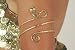 Gold Tone Upper Arm Snake Bracelet-JP070