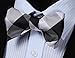 SetSense Men's Plaid Jacquard Woven Self Bow Tie Set