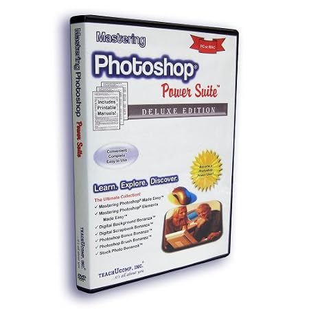 Mastering Photoshop & Elements Power Suite Training Tutorial v. CS5 (PS) & 8.0 (PSE) -How to use Photoshop Video e Book Manual Guide. Even dummies can learn from this total DVD for everyone, featuring Introductory through Advanced material from Professor Joe