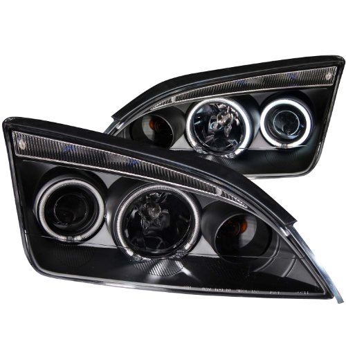 Anzo USA 121198 Ford Focus Black Clear Projector With Halos Headlight Assembly - (Sold in Pairs) On Sale