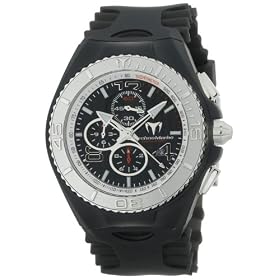 TechnoMarine Men's Exclusive Cruise Magnum Chrono with Interchangeable Red and Blue Gel Strap Watch Set #109010SET