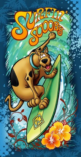 Scooby Doo Surfin Scooby Fiber Beach Towel