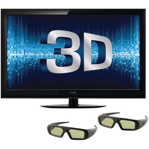 Coby 40-Inch 3D 1080p 120 Hz LED-LCD HDTV with Two Pairs of 3D Glasses 