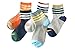 Searchself Little Boys' Cotton Stripe Breathable Mesh Thin socks（Pack of 5）