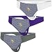 Nfl Minnesota Vikings Women's Mystic Memory Thong - Set Of 3-Size: Medium