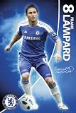 (24x36) Chelsea FC Frank Lampard with Ball Sports Poster Print Poster Print, 24x36
