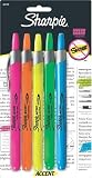 Sharpie Accent Retractable Assorted 5 Pack
