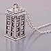 Dr Mysterious Necklace New Classic Ancient Silver Doctor Who Necklace Earring Tardis Pendant (Silver Pendant)