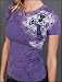 Sinful Clothing - Women's Truth Baby Tee in Purple