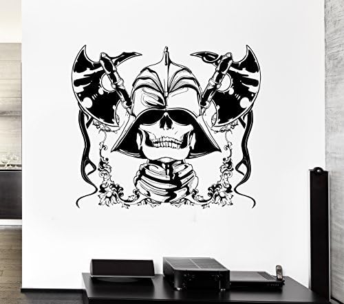 ChrisGDodge Wall Sticker Home Decor Wall Decor Skull War Ax Death Weapons Horror Mural Vinyl Stickers